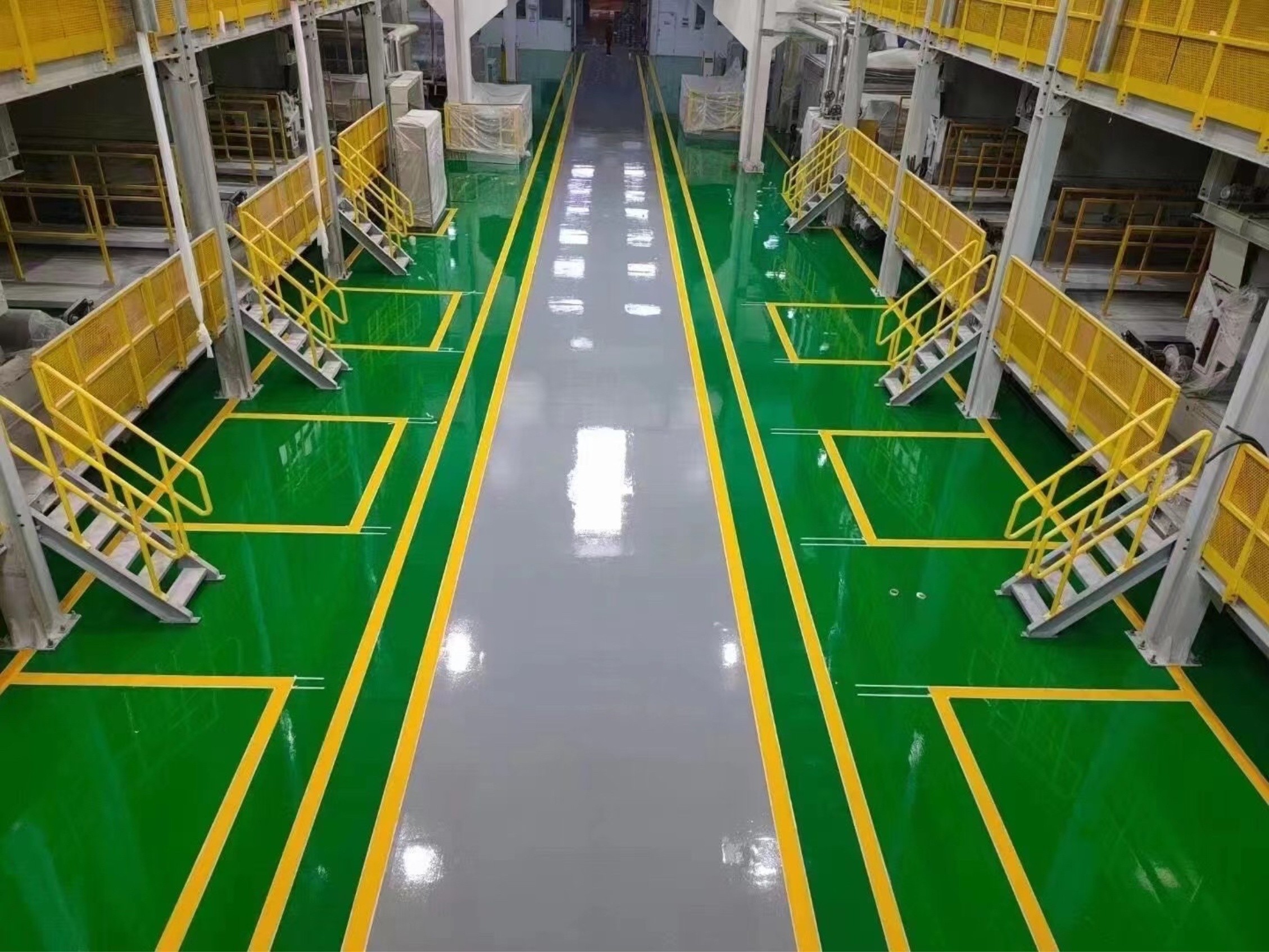 彩田BA-505C防靜電自流平地坪面漆-電子廠房、設備制造車間